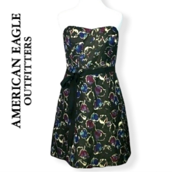 American Eagle Strapless Floral Dress. - Picture 13 of 13